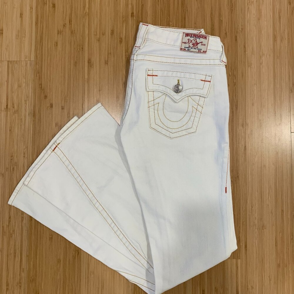 Women's True Religion Joey White Denim Jeans Size 28